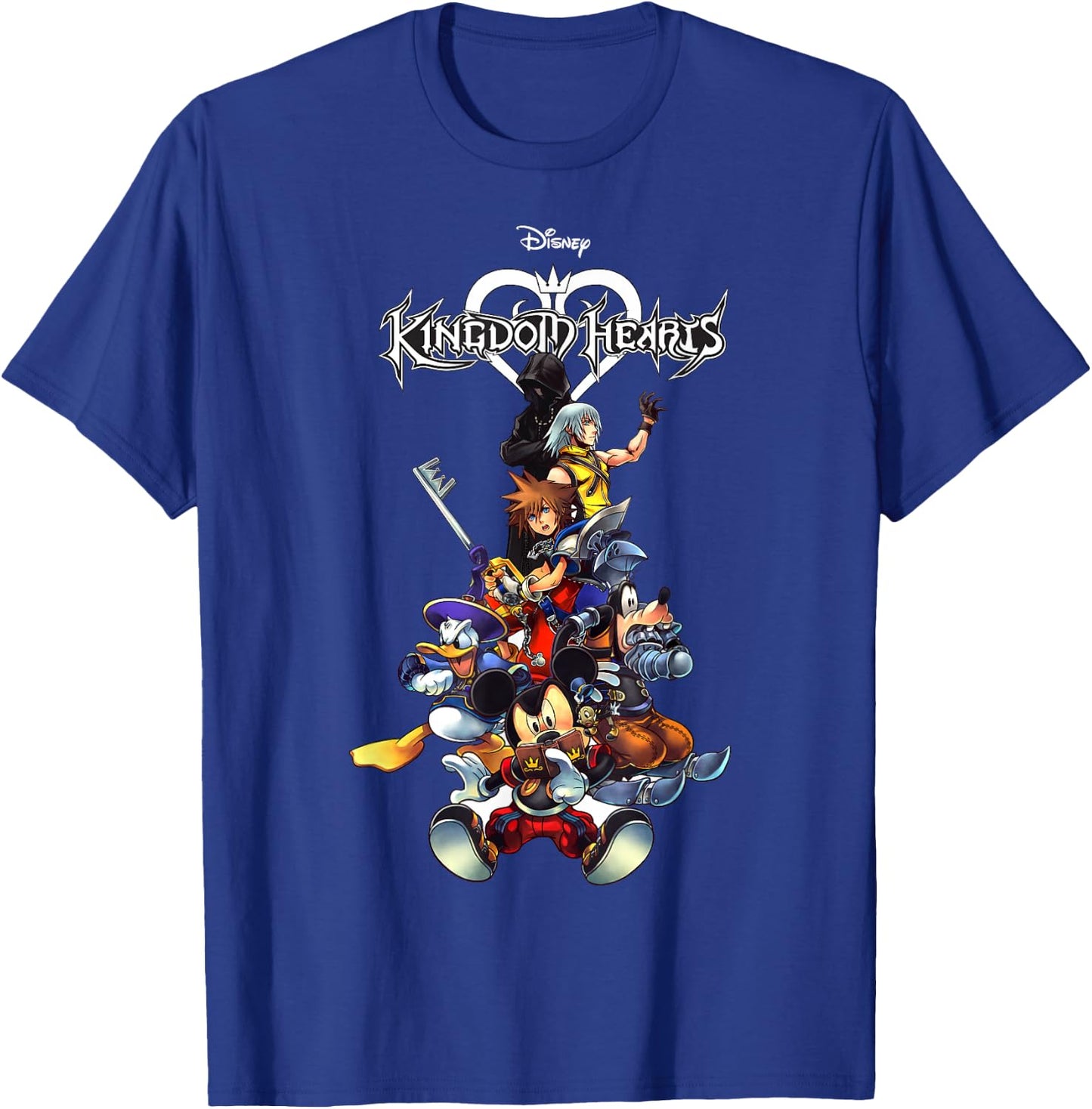 Disney Kingdom Hearts Group Shot Action Pose Logo T-Shirt - T-Shirt | Royal