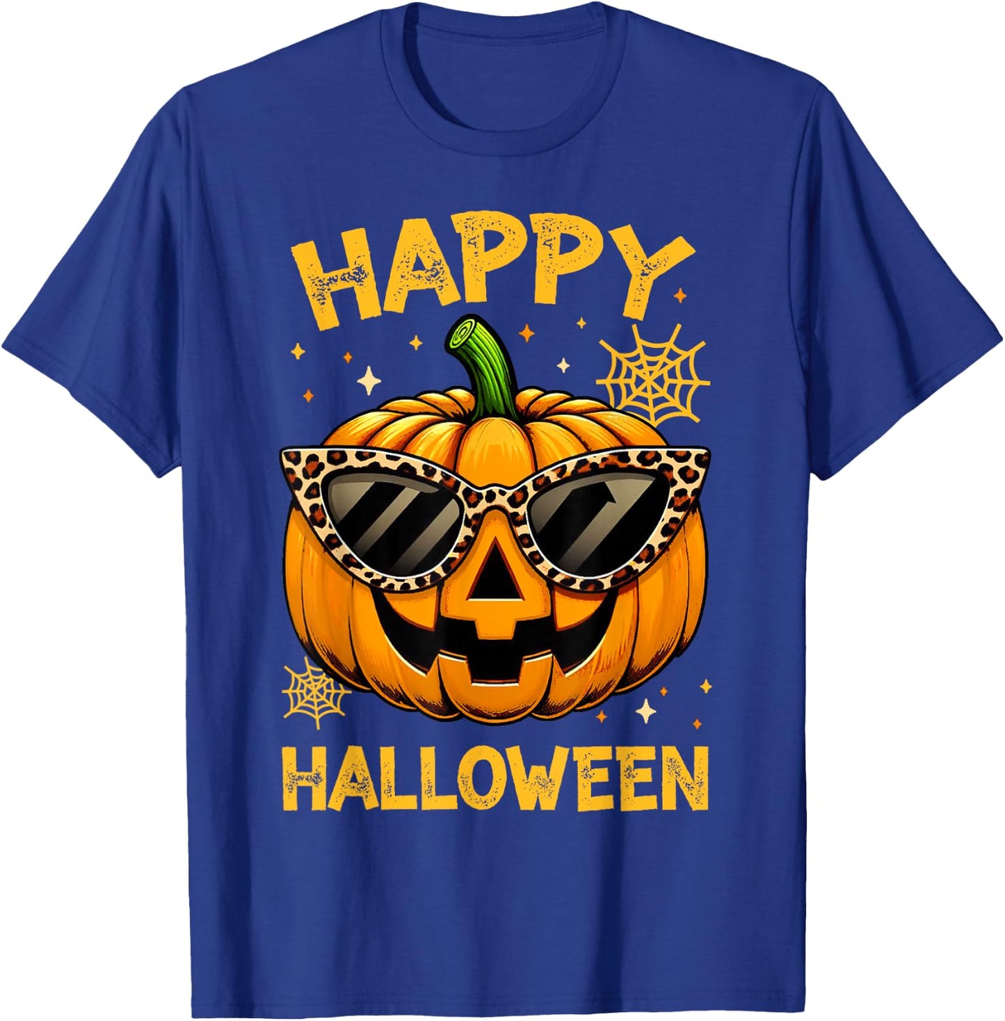 Trick Or Treat Halloween Funny Pumpkin Happy Halloween T-Shirt - T-Shirt | Royal