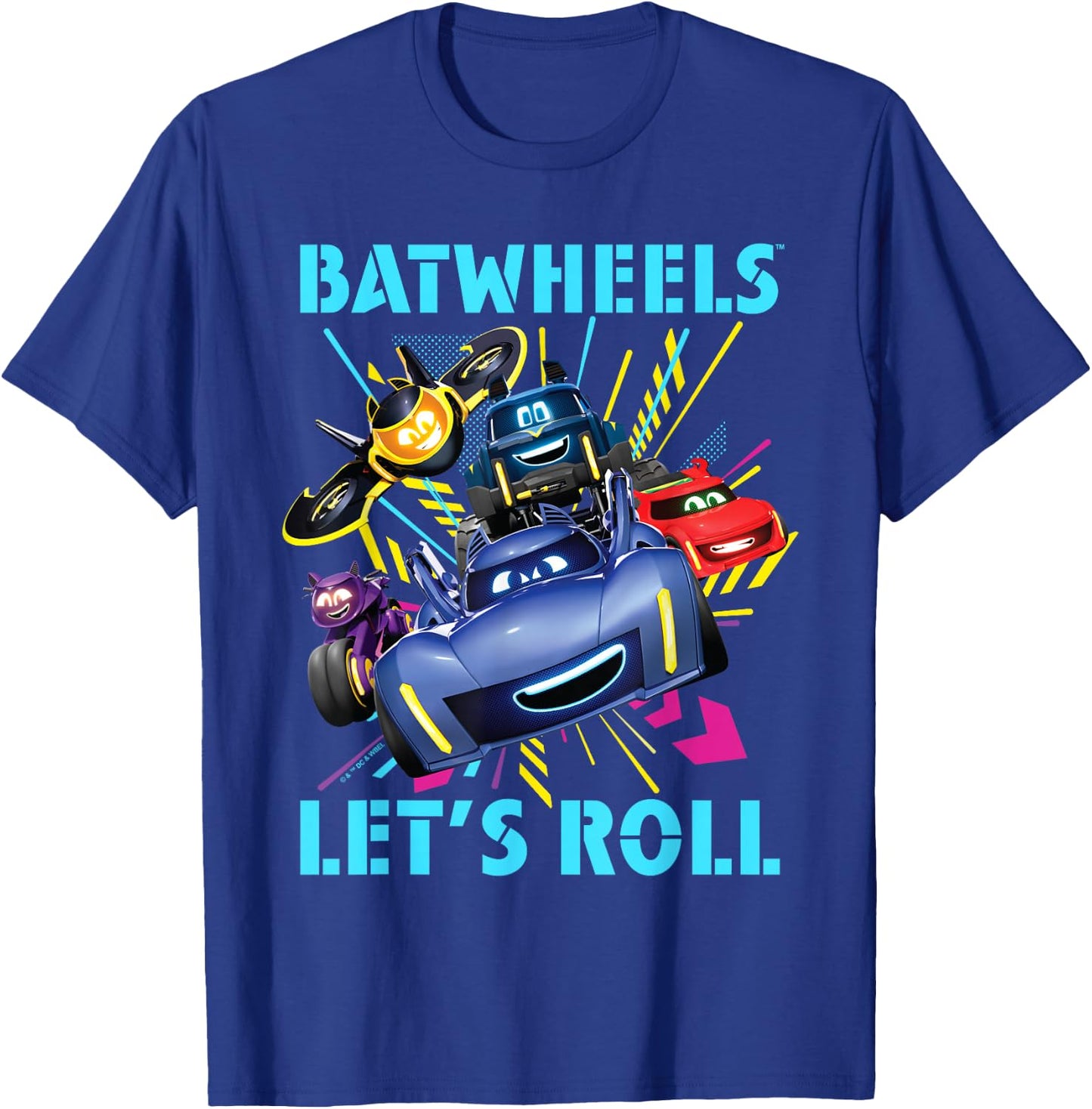 Batman Batwheels Lets Roll Team , blue T-Shirt - T-Shirt | Royal