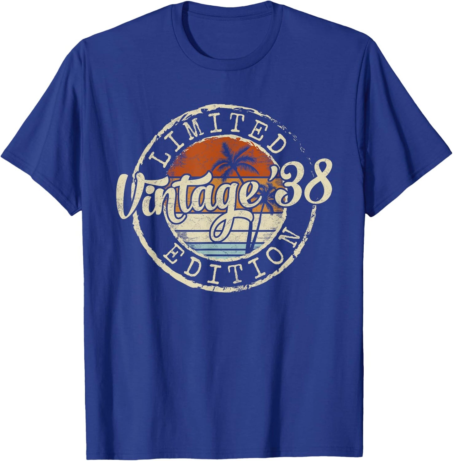 Vintage 1938 87th Birthday Gifts Women 87 Year Old T-Shirt - T-Shirt | Royal