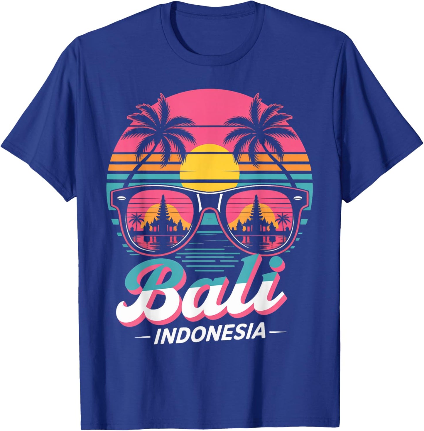 Balinese Temples Indonesian Vintage Bali Indonesia T-Shirt - T-Shirt | Royal