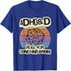 ADHD & D Roll for Concentration , black T-Shirt - T-Shirt | Royal