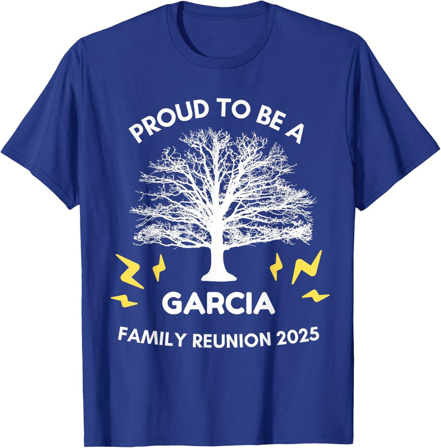 2025 GARCIA Family Reunion Gathering Family Tree Matching T-Shirt - T-Shirt | Royal
