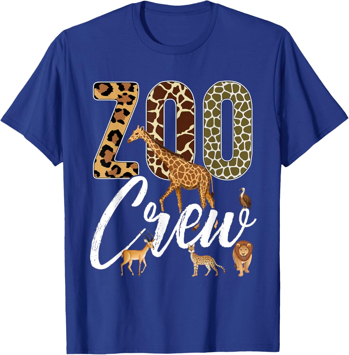 Zoo Crew Animals Safari Guide Vacation Wildlife Jungle Fan T-Shirt - T-Shirt | Royal