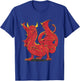 Cool Red Fire Dragon Fantasy Artwork Graphic T-Shirt - T-Shirt | Royal
