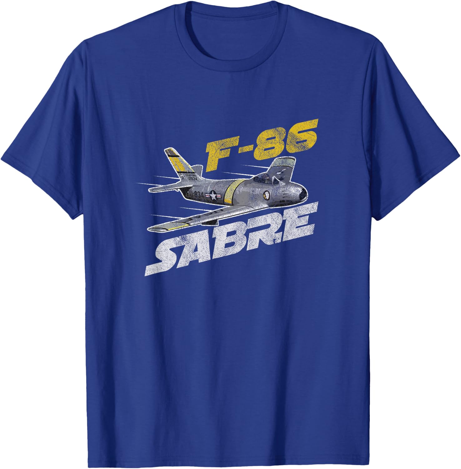 F-86 Sabre Jet Shirt Vintage Machine Veteran Pilot T-Shirt - T-Shirt | Royal
