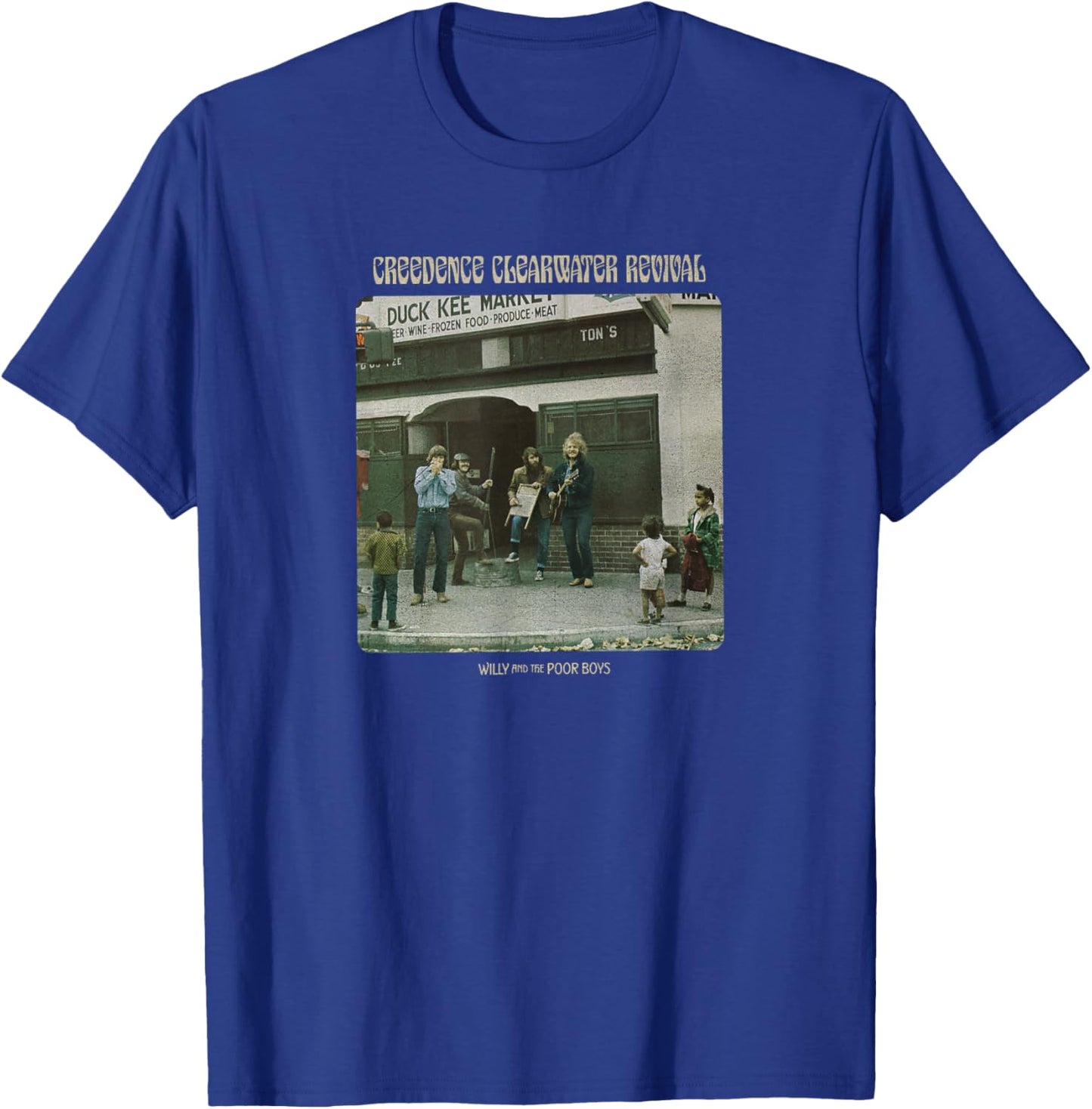 Creedence Clearwater Revival Willy & The Poor Boys , Blue, S T-Shirt - T-Shirt | Royal