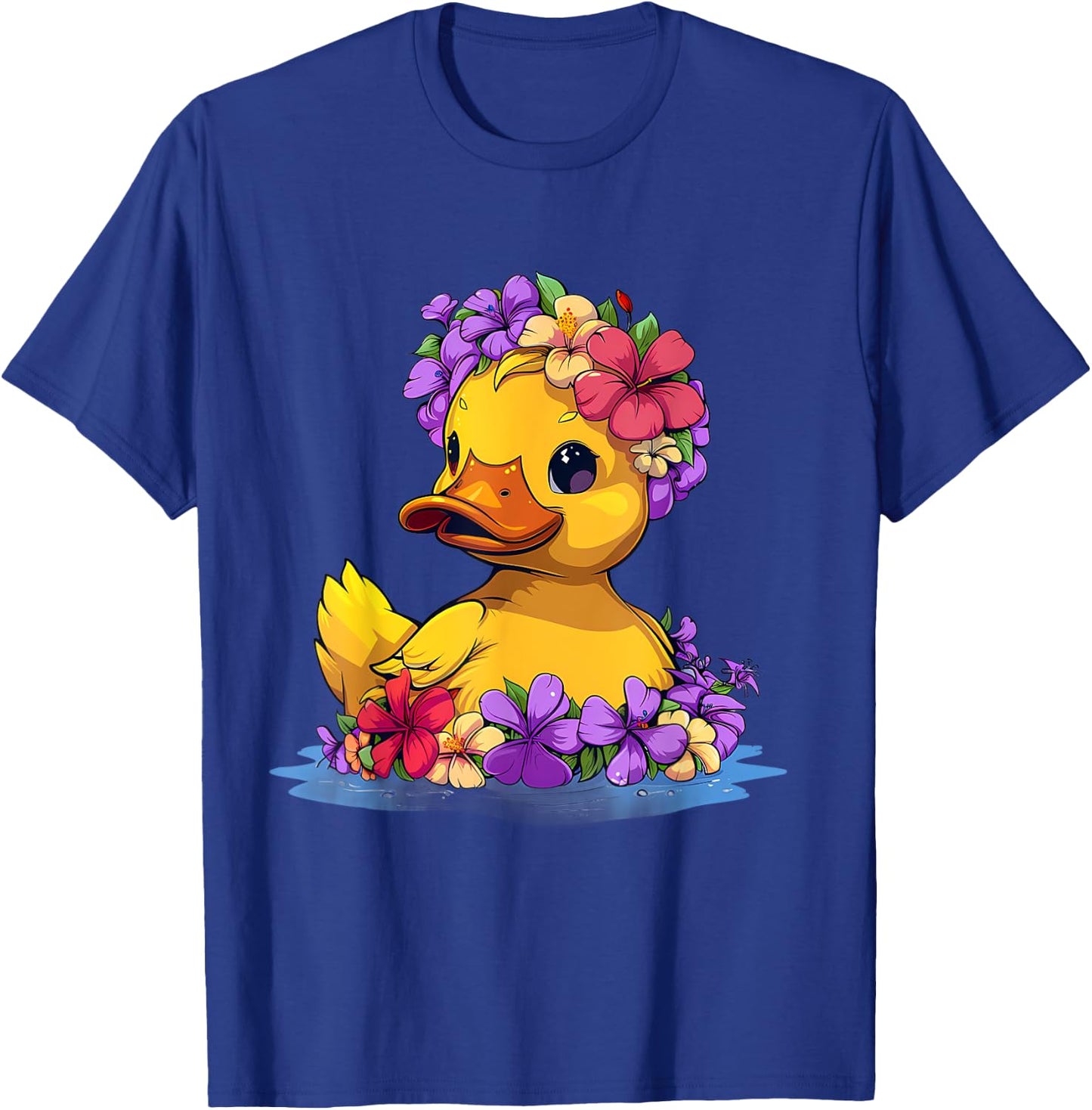 Rubber Duck Floral Hawaiian Rubber Duck Lover Hawaii T-Shirt - T-Shirt | Royal