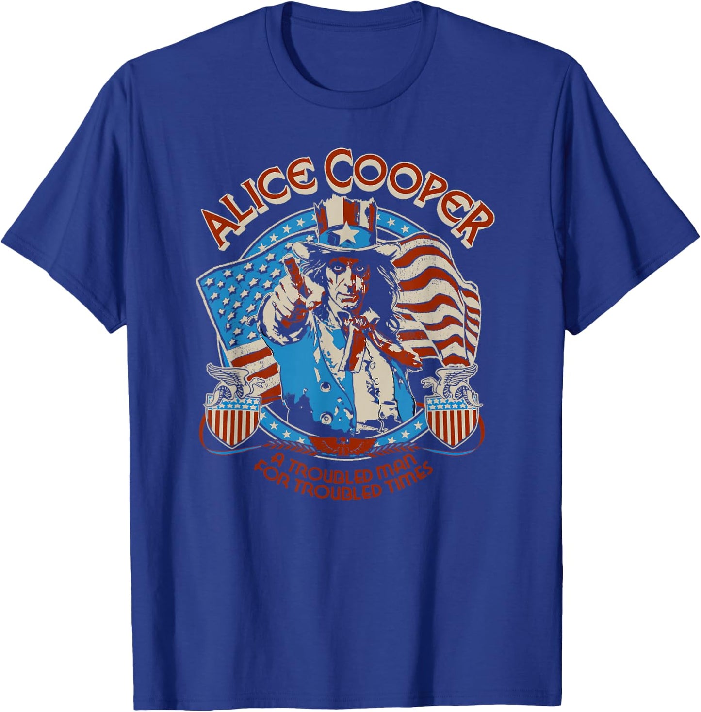 Alice Cooper Elected Snake Shields T-Shirt - T-Shirt | Royal