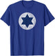 Israeli Air Force Israel Defense Roundel Flag Star of David T-Shirt - T-Shirt | Royal