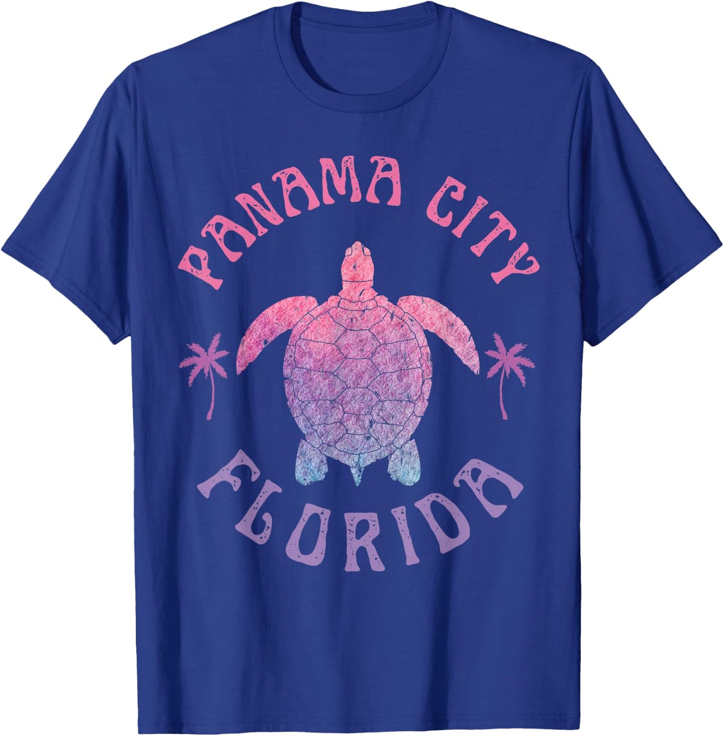 Panama City Beach Florida Sea Turtle Summer Vacation T-Shirt - T-Shirt | Royal