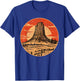 Devils Tower National Monument Wyoming Vintage Retro Travel T-Shirt - T-Shirt | Royal