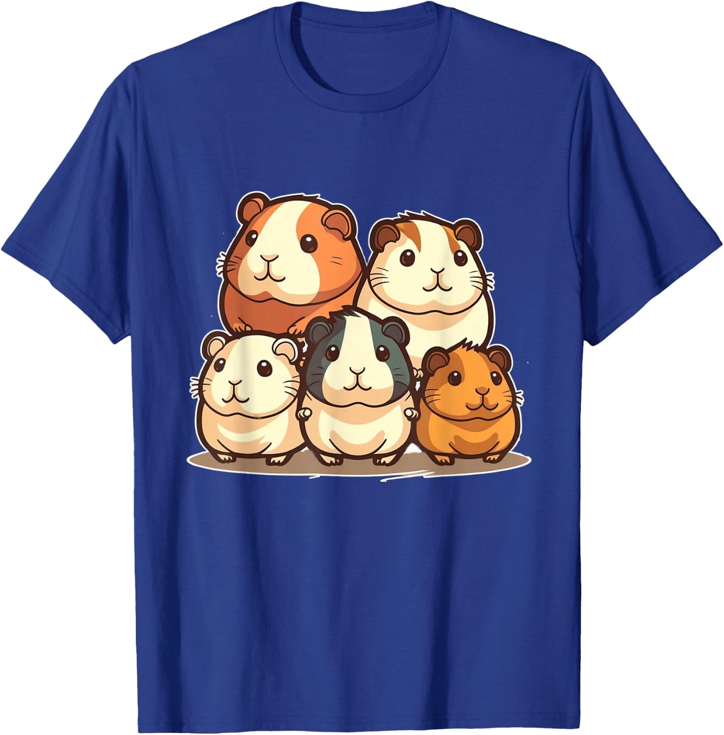 Cute, Kawaii Guinea Pig Family T-Shirt - T-Shirt | Royal