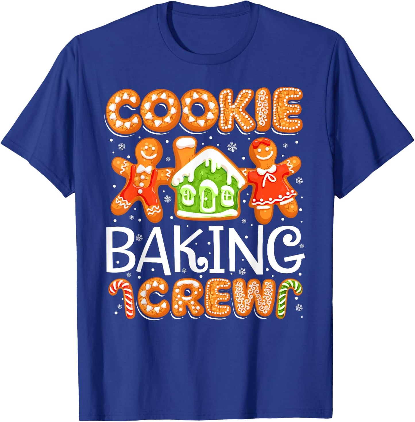 Christmas Cookie Baking Crew Baker Funny Pajamas Family Xmas T-Shirt - T-Shirt | Royal
