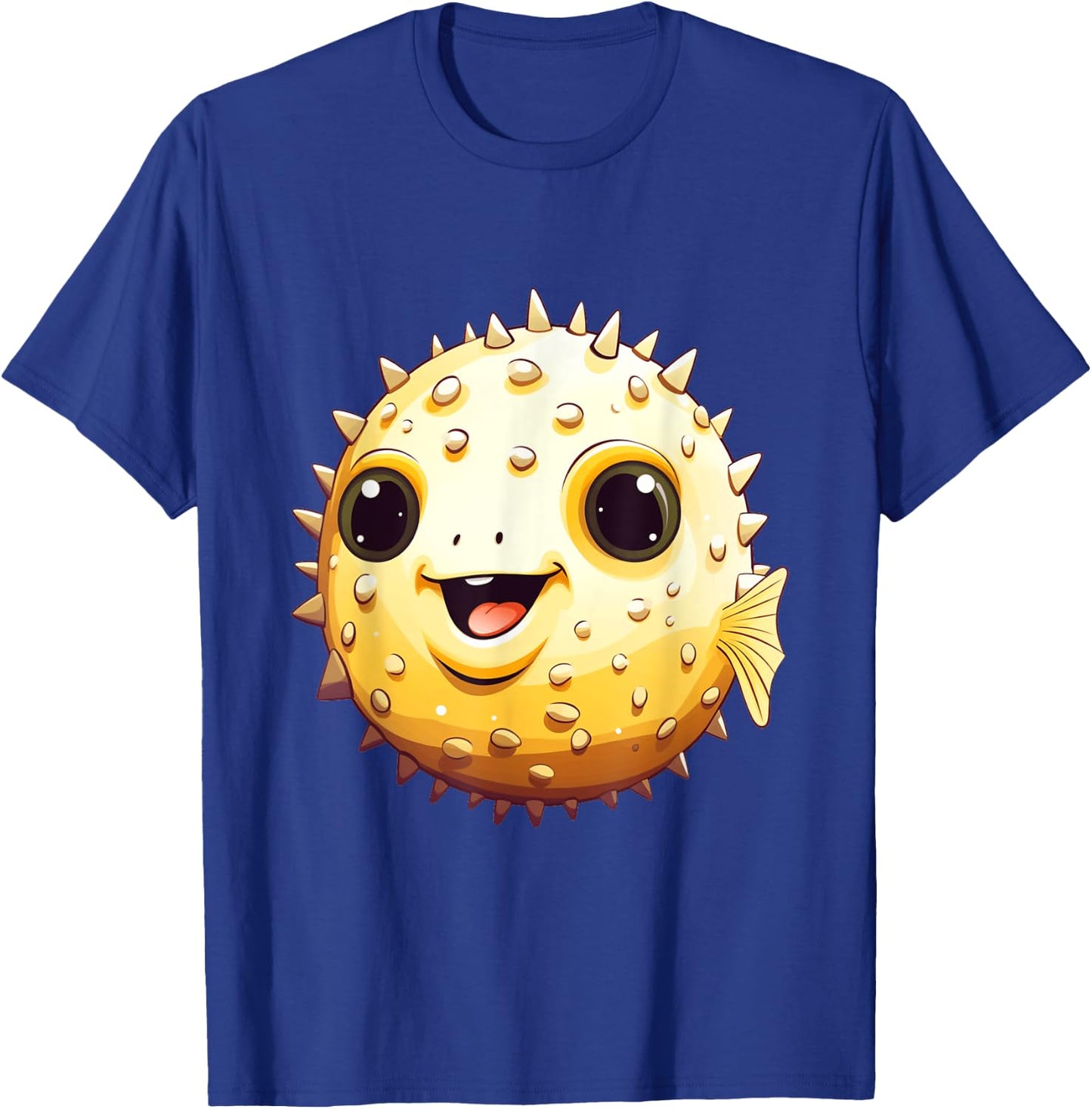 Cute Blowfish Easy Halloween Puffer Fish Costume Pufferfish T-Shirt - T-Shirt | Royal