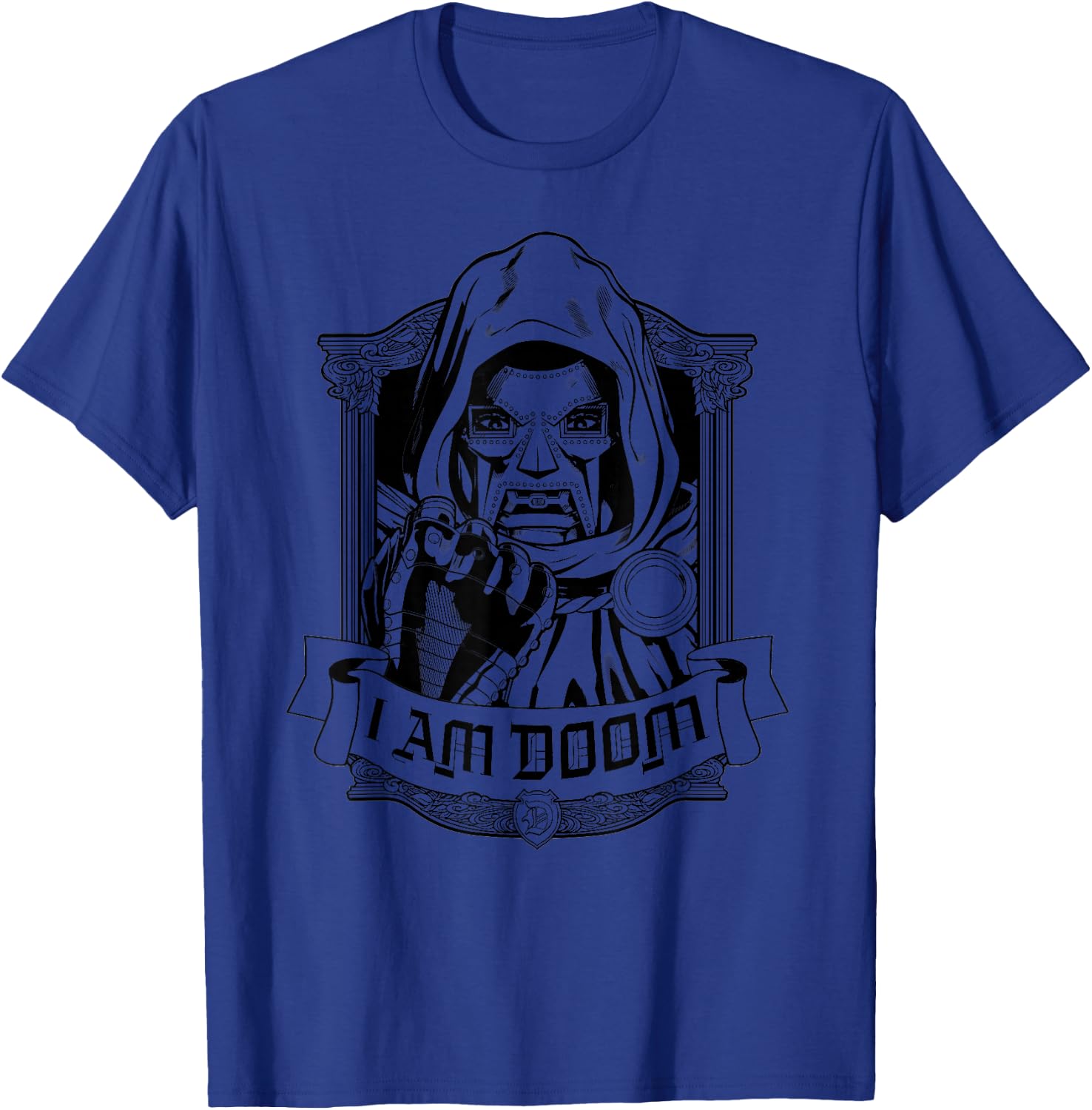 Marvel Super Villains Doctor Doom Portrait I Am Doom , blue T-Shirt - T-Shirt | Royal