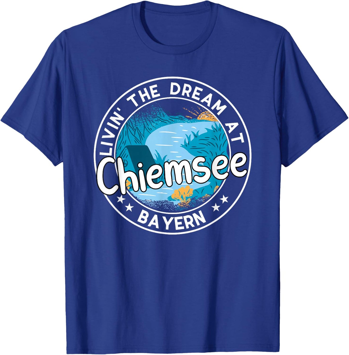 Chiemsee Urlaub Baden SUP Bayern T-Shirt - T-Shirt | Royal