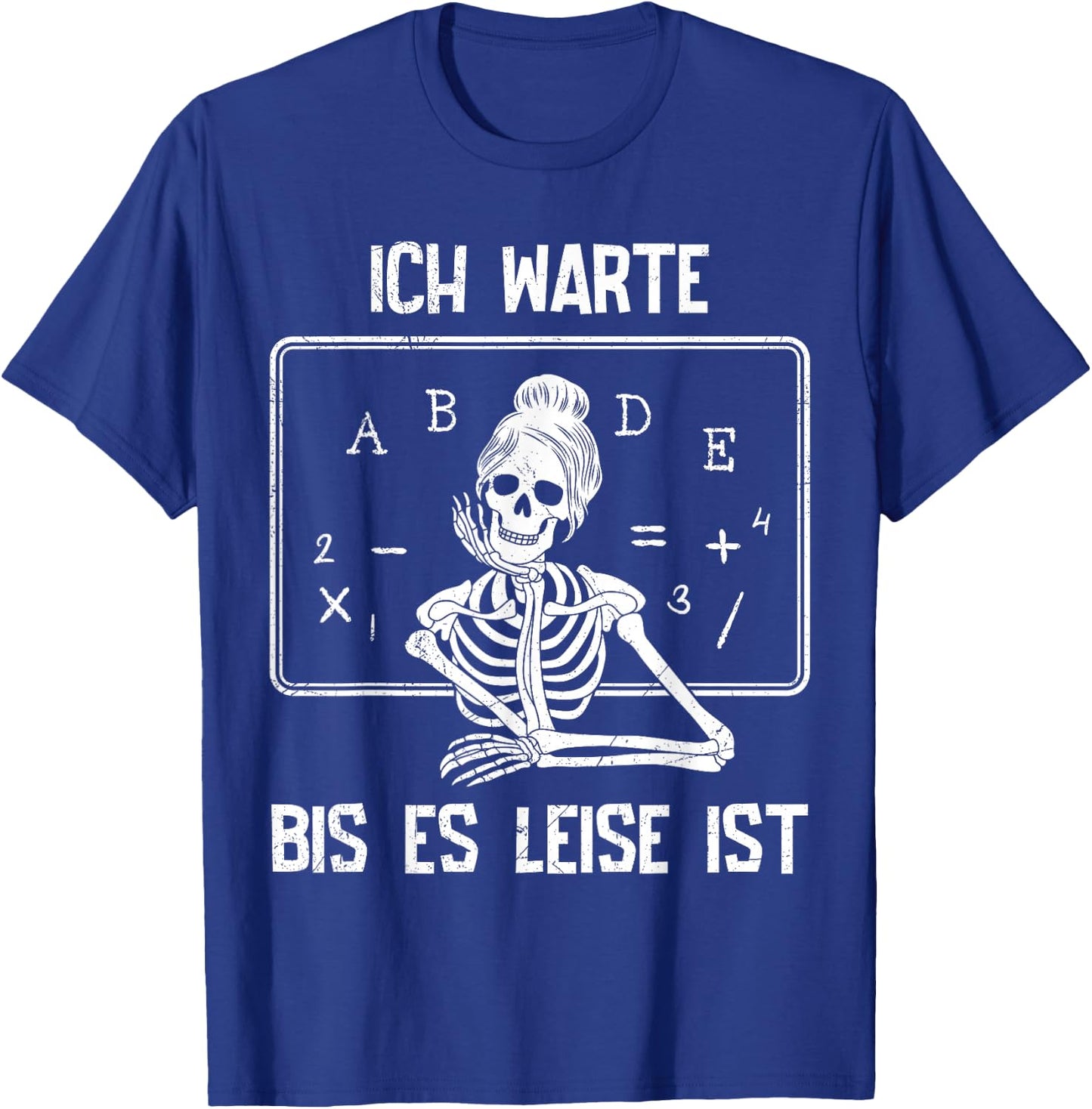 Ich warte bis es leise ist Lehrer Lehrerin T-Shirt - T-Shirt | Royal