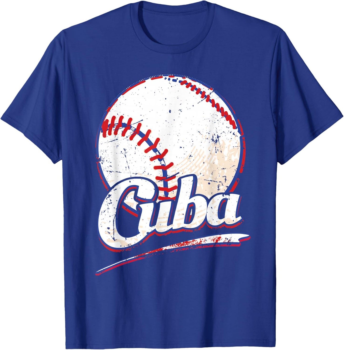Cuba Shirt Cuban Baseball Fan Team Vintage T-Shirt - T-Shirt | Royal