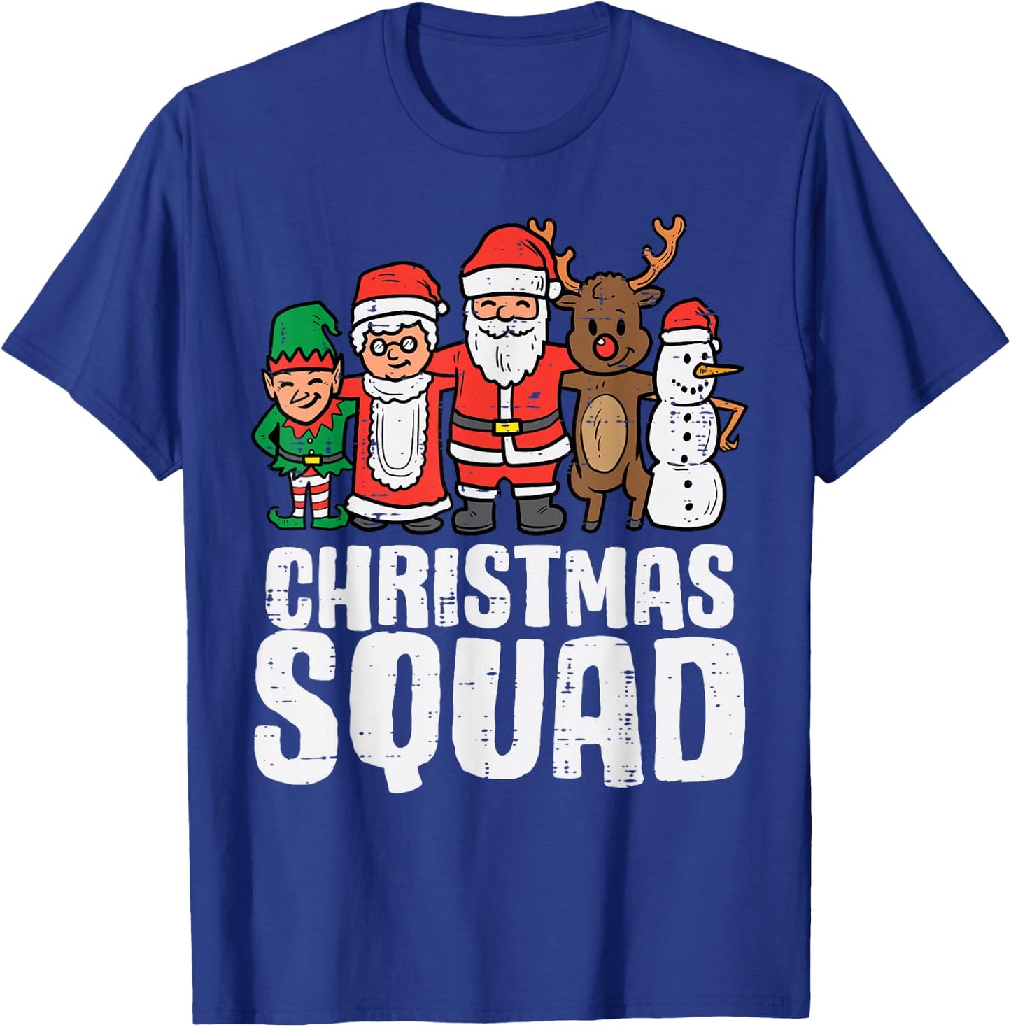 Christmas Squad Santa Elf Xmas Family Kids Boys T-Shirt - T-Shirt | Royal