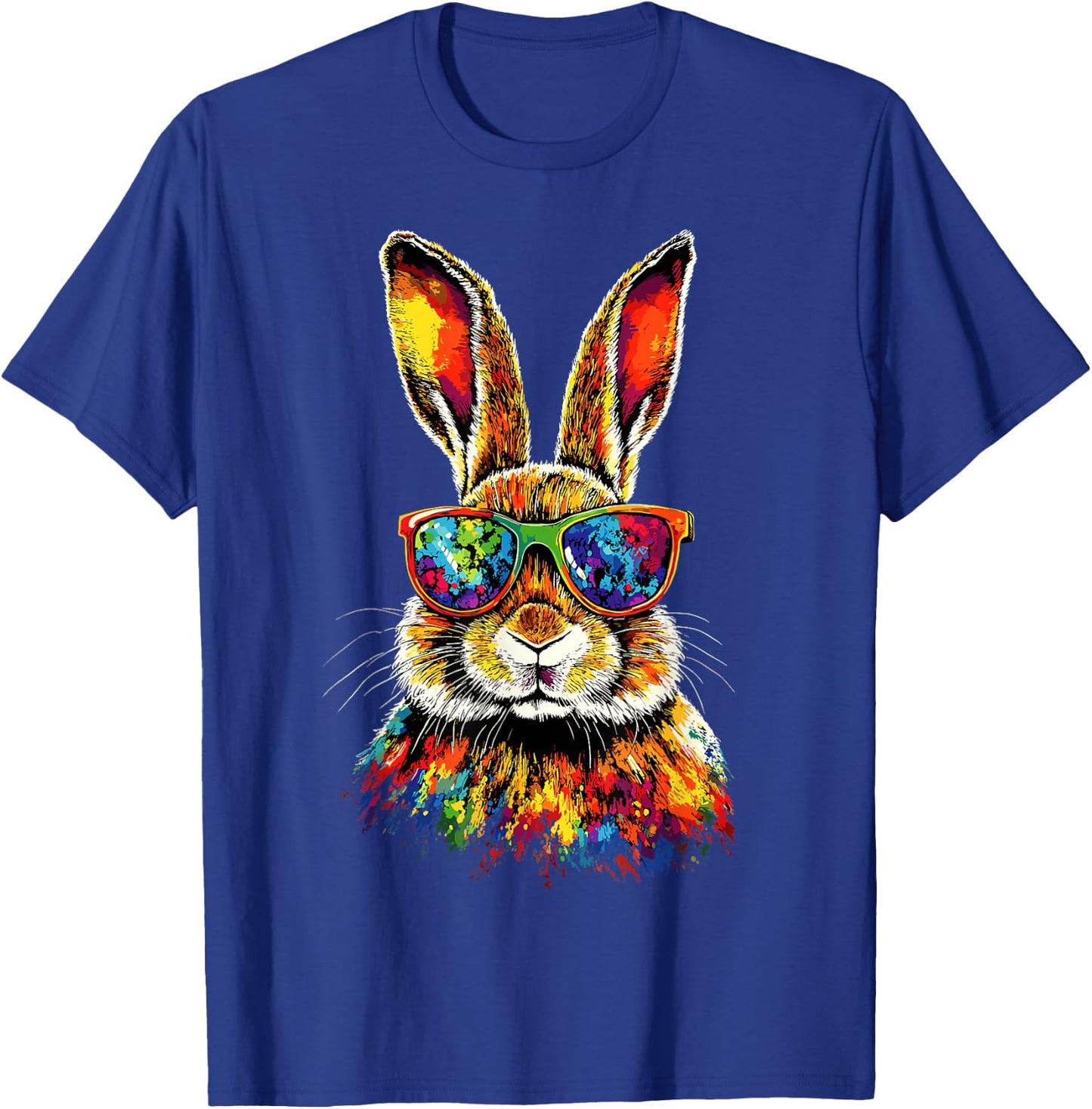 Bunny with Sunglasses Rabbit Brown Hare Cute Bunnies T-Shirt - T-Shirt | Royal