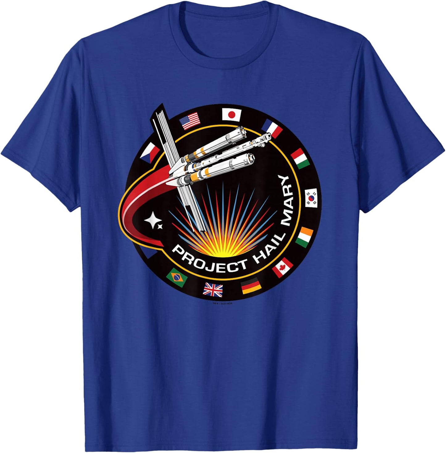 Project Hail Mary Spaceship Mission Badge Poster T-Shirt - T-Shirt | Royal
