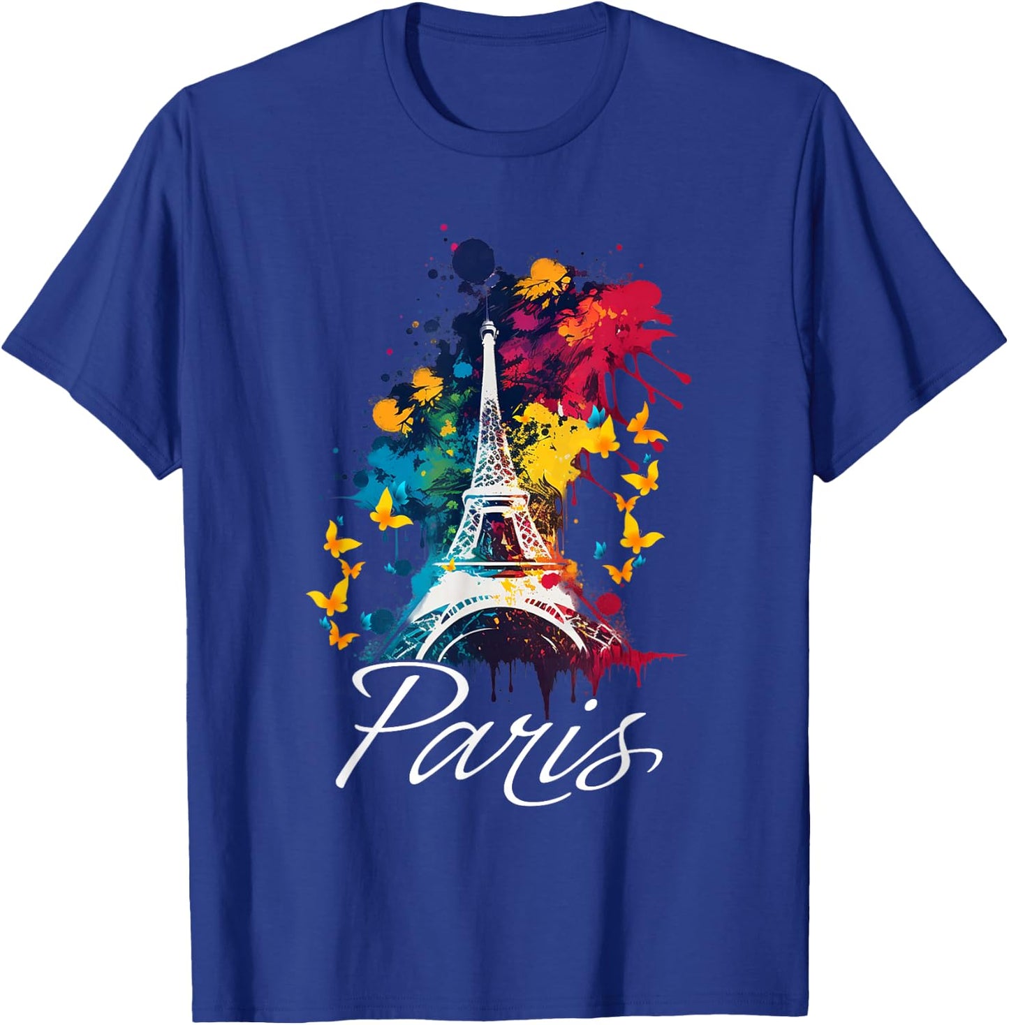 Eiffel Tower Paris Girls Travel Holiday France Souvenir , black T-Shirt - T-Shirt | Royal