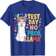 Test Day No Prob-llama Llama Teacher Testing Day T-Shirt - T-Shirt | Royal