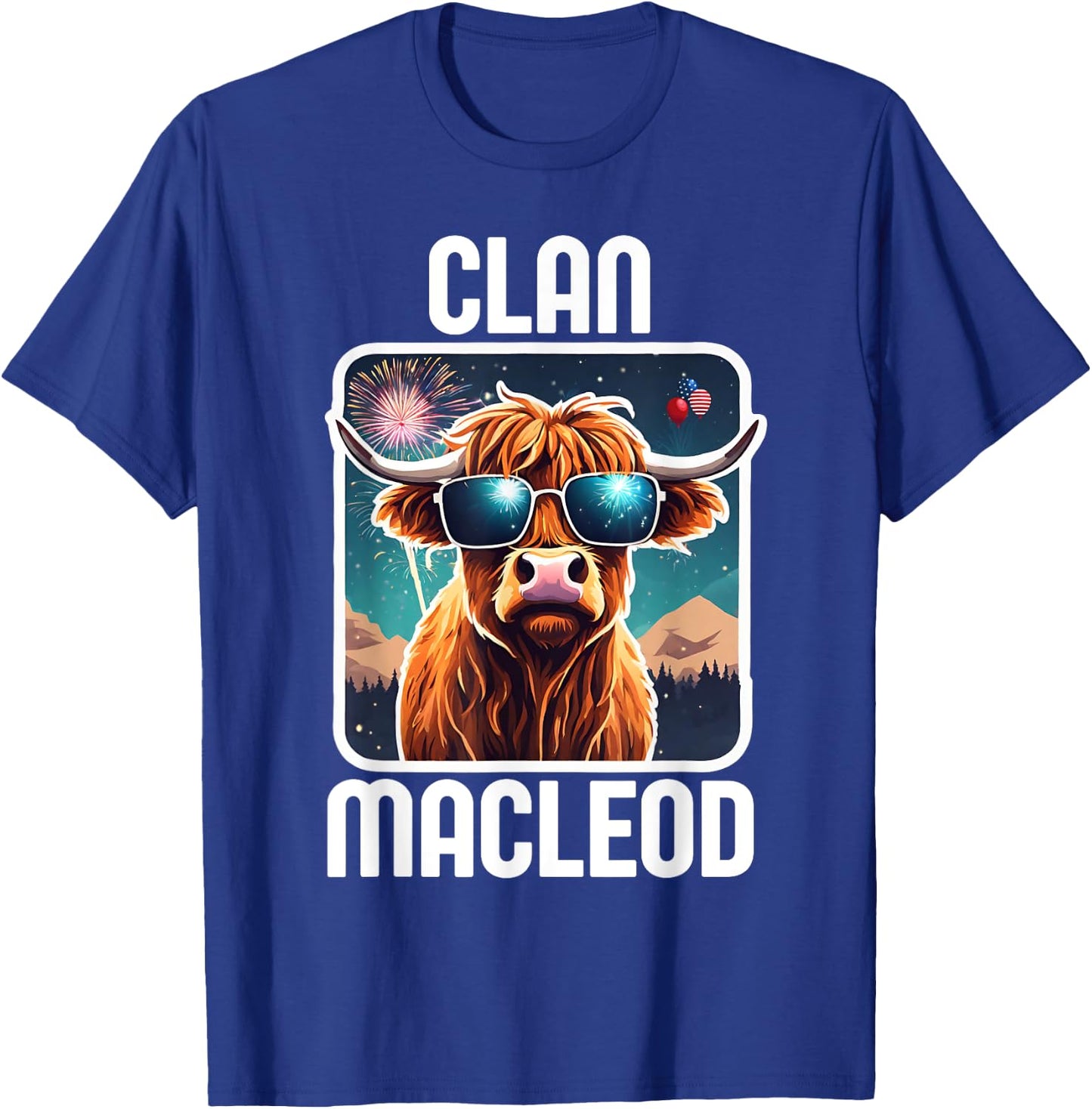 MacLeod Clan 4th July Scottish Family Name USA Party T-Shirt - T-Shirt | Royal
