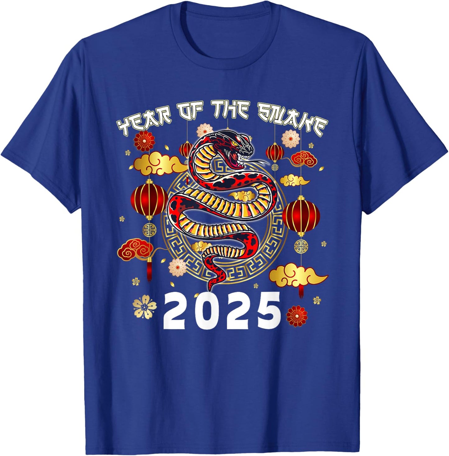 Year Of The Snake 2025 Lunar New Year Chinese New Year 2025 T-Shirt - T-Shirt | Royal