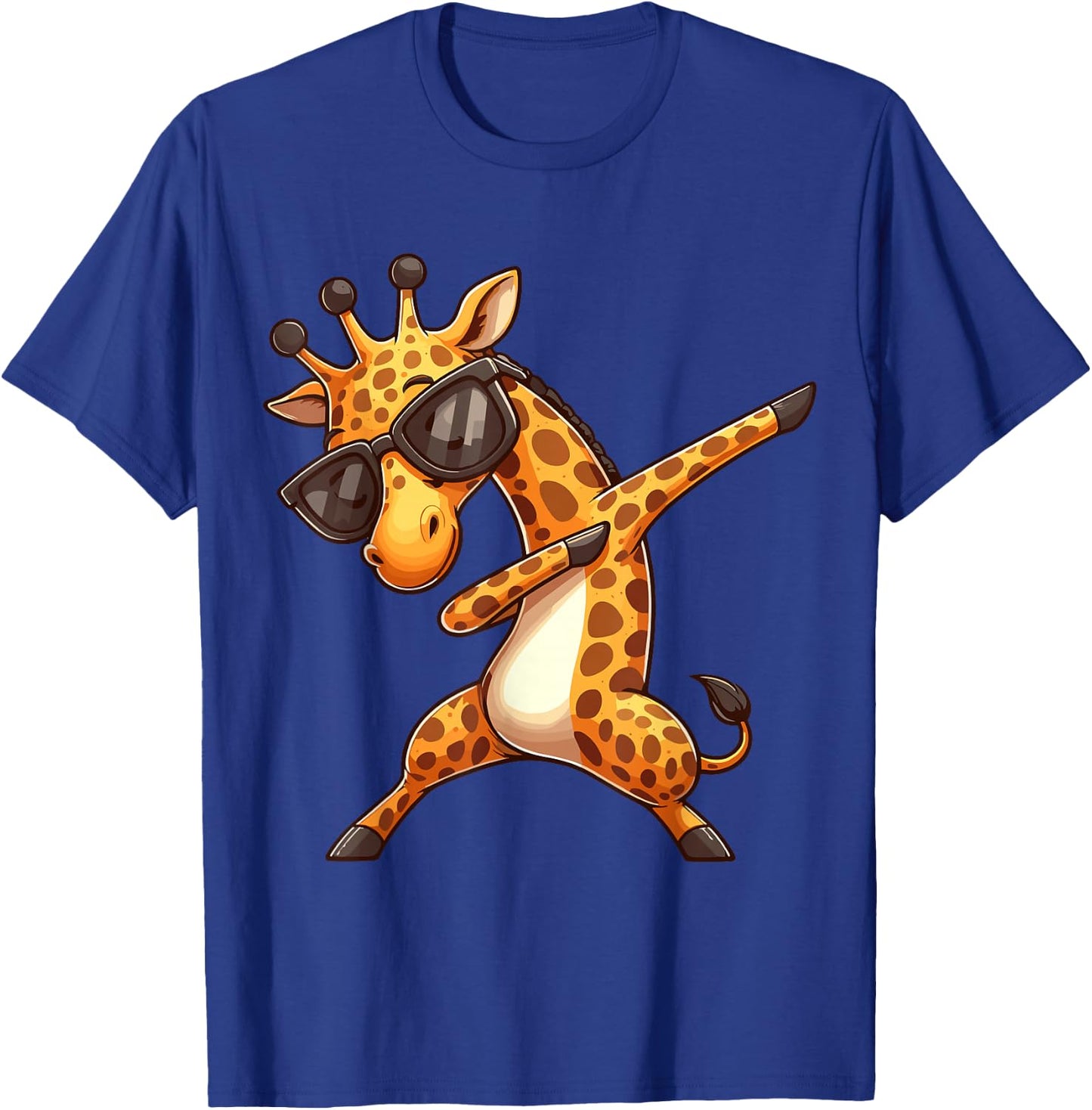 Dabbing Giraffe T-Shirt - T-Shirt | Royal