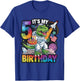 5th Birthday Dinosaur Astronaut T-Rex Space Kids Party T-Shirt - T-Shirt | Royal