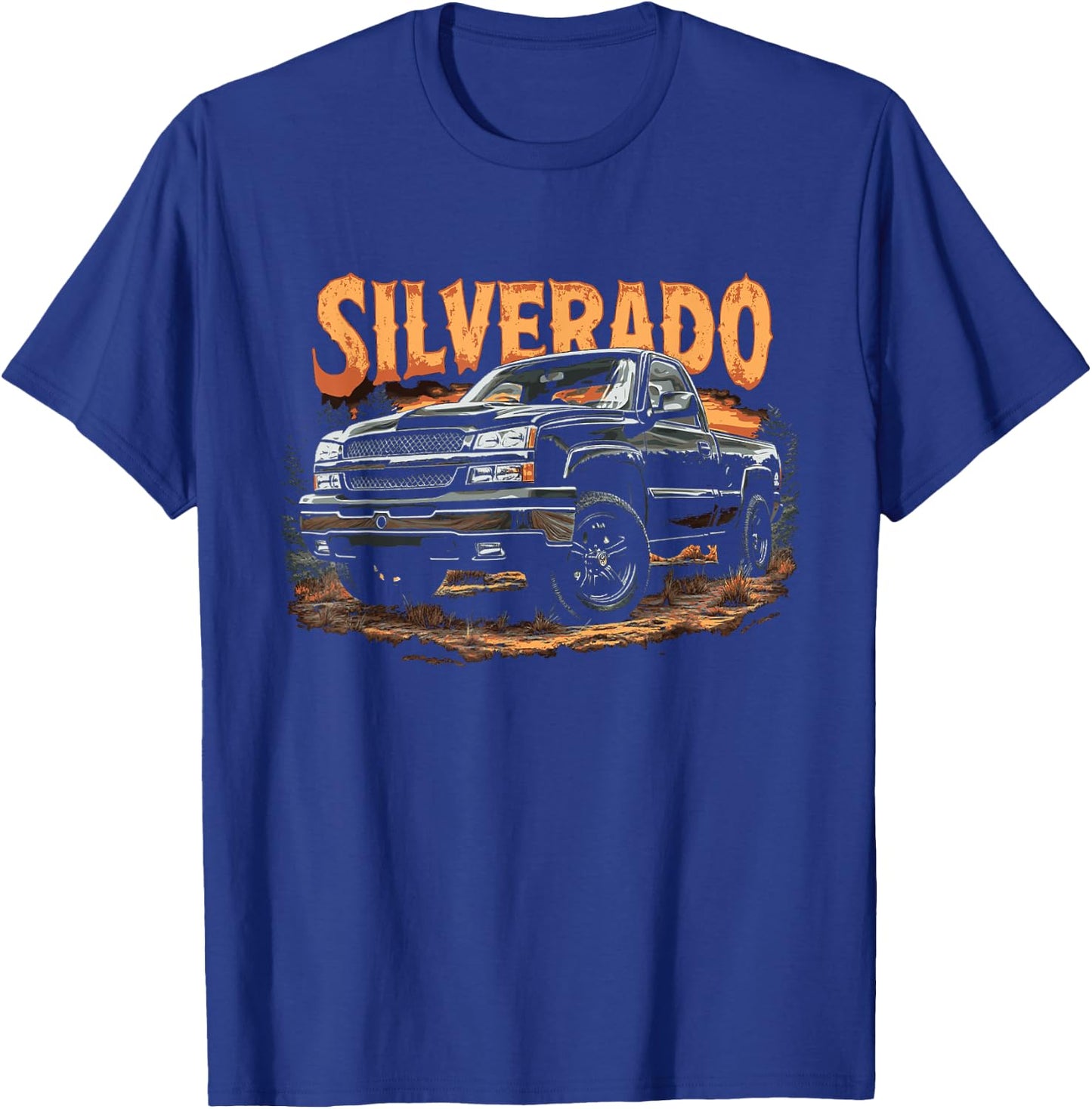 Silverado Truck 2003-2006 Cateye OBS Old Body Style Truck T-Shirt - T-Shirt | Royal