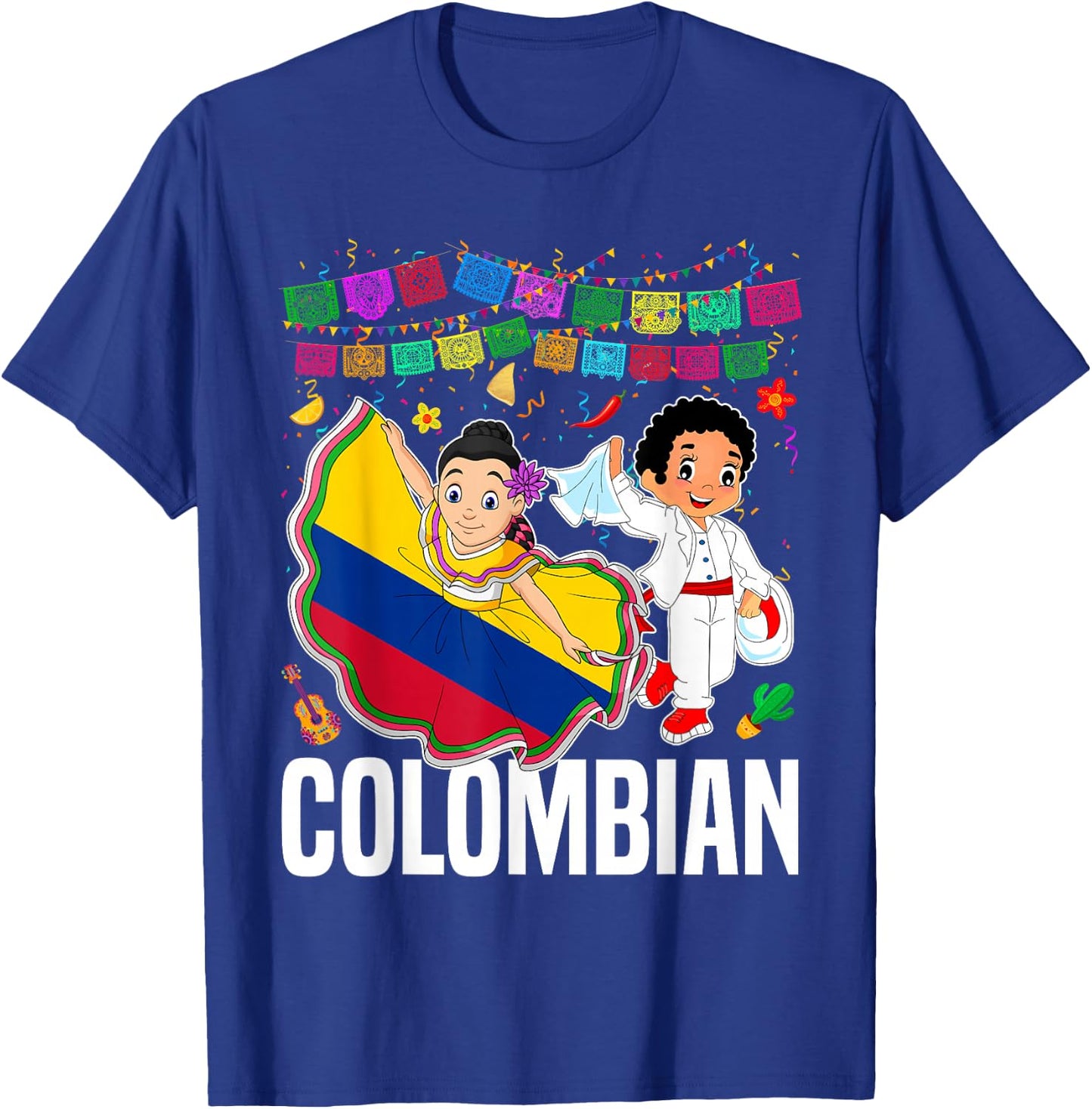 Colombian National Hispanic Heritage Month Colombia Kids T-Shirt - T-Shirt | Royal