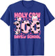Holy Cow 100 Days Of School Funny 100 Day of School Groovy T-Shirt - T-Shirt | Royal