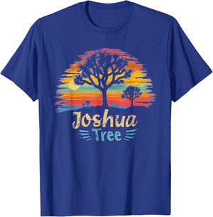 Joshua Tree - US National Park Vintage Men Women Kids Retro T-Shirt - T-Shirt | Royal