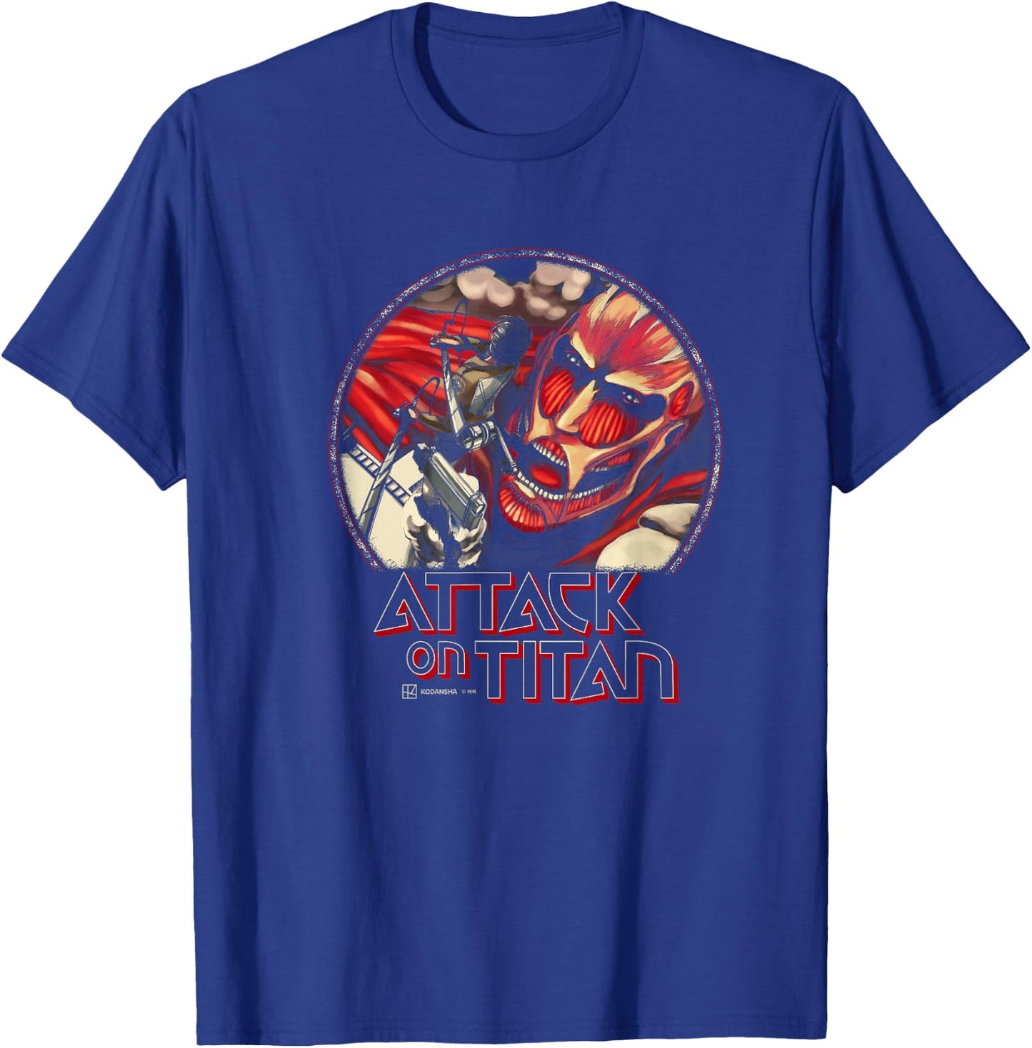 Attack on Titan Eren Yeager Vs Colossal Titan Comic Cover , Black, S T-Shirt - T-Shirt | Royal
