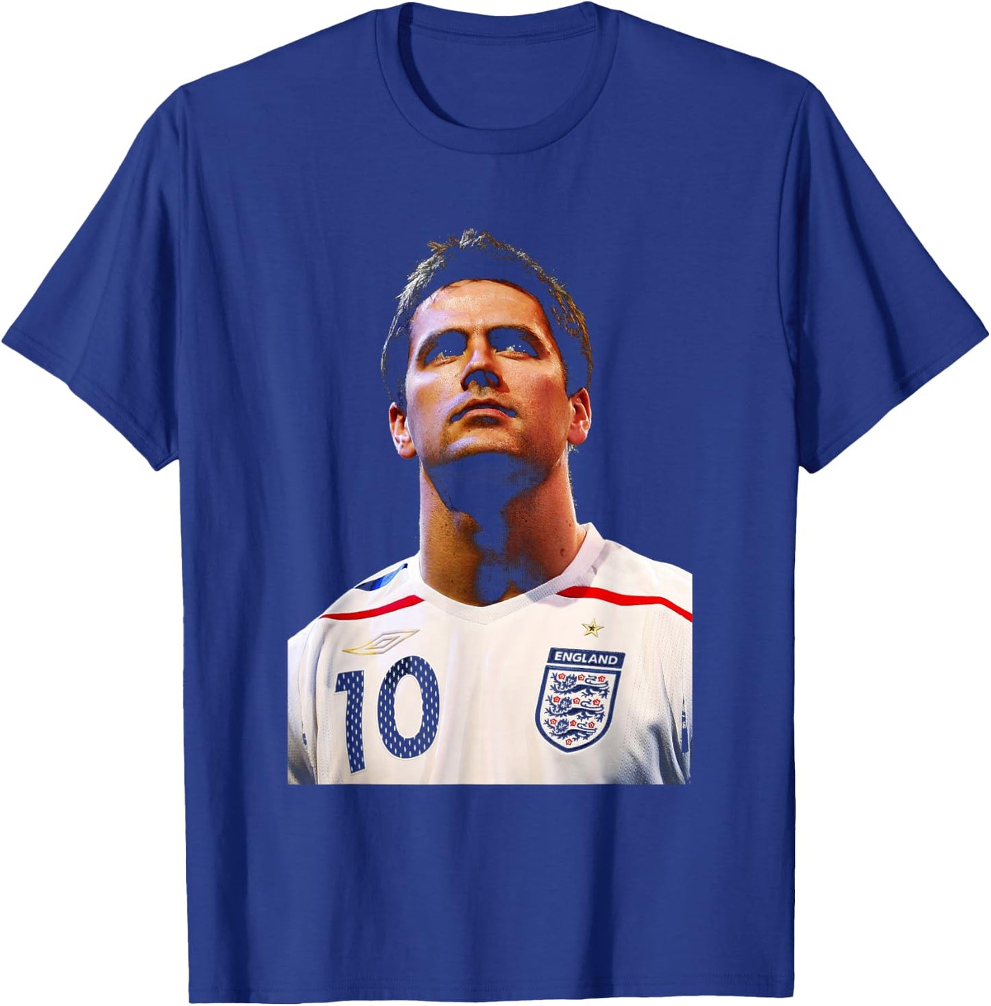 Michael Owen 2007 England Kit World Cup Football T-Shirt - T-Shirt | Royal