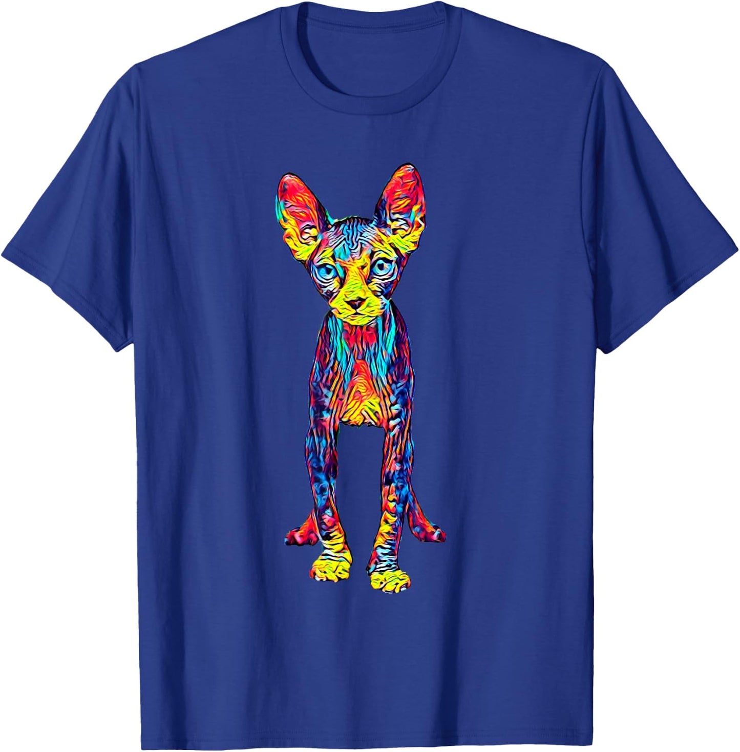 Cat Sphynx Men Women Girls Kids T-Shirt - T-Shirt | Royal