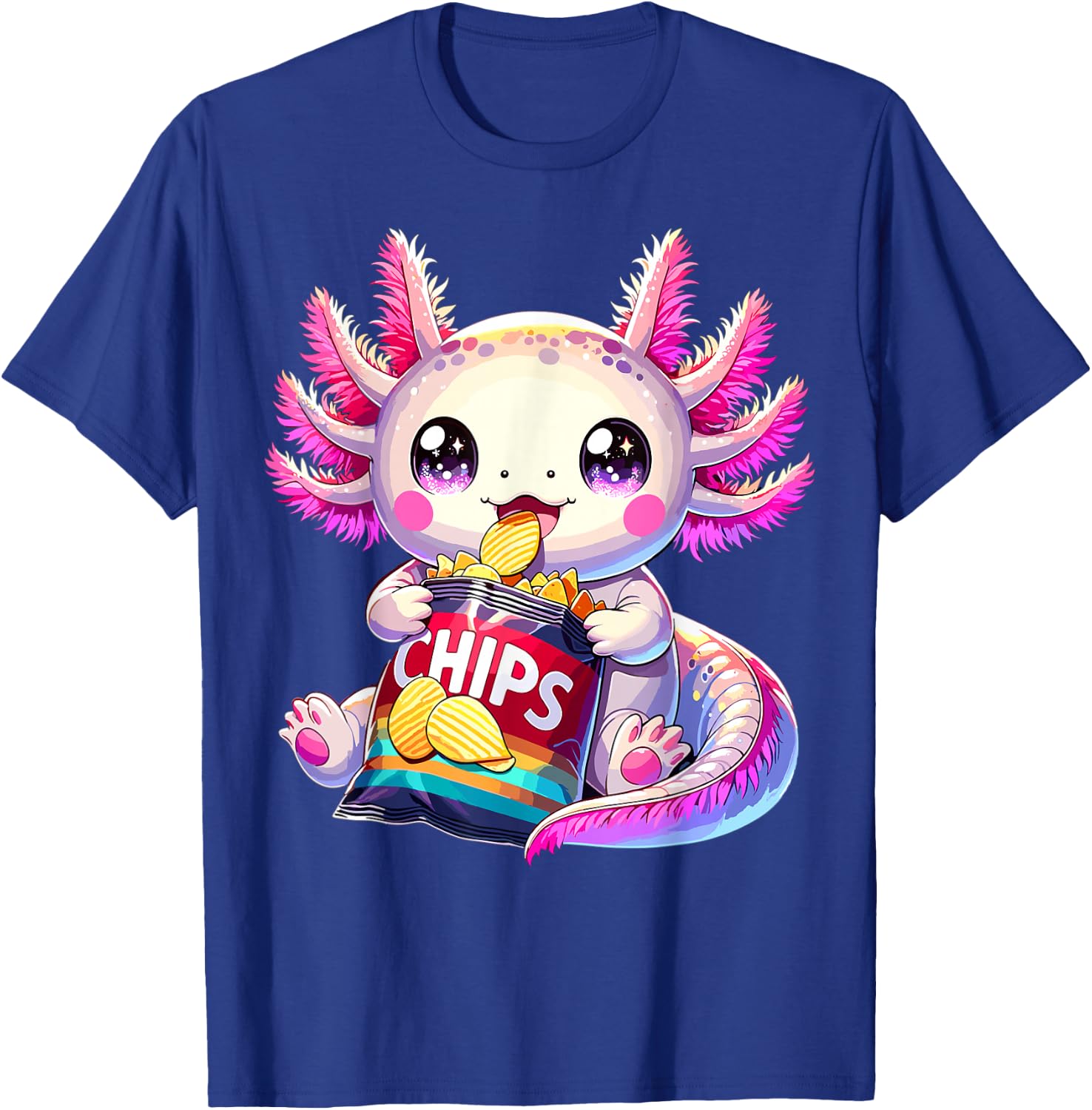 Axolotl Snaxolotl Anime Cute Kawaii Axolotl T-Shirt - T-Shirt | Royal