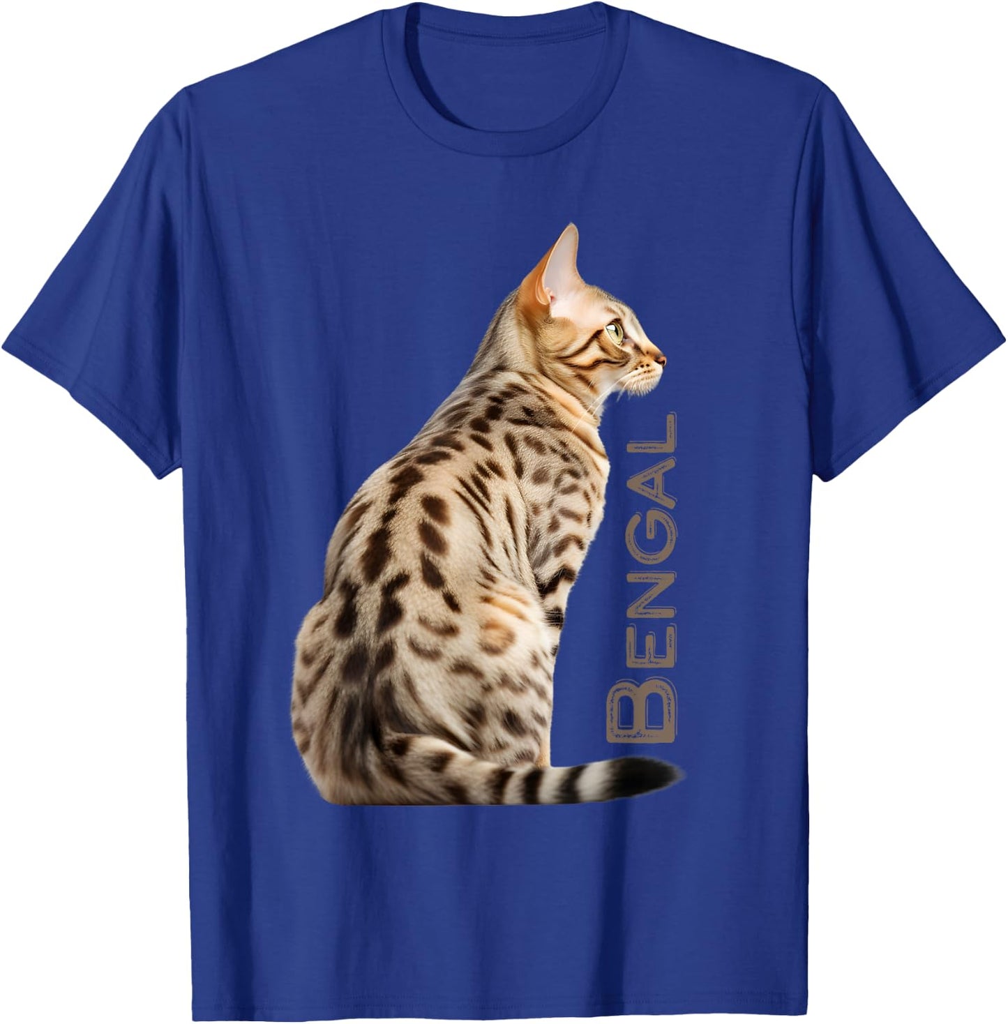 Bengal Breed Cat Dad Leopard Print Spotted Kitty Men Women T-Shirt - T-Shirt | Royal