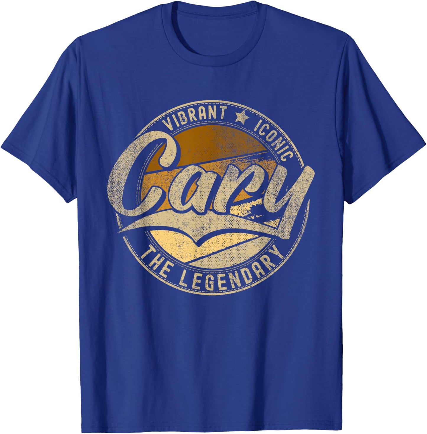 Cary NC | North Carolina | Vintage Distressed T-Shirt - T-Shirt | Royal