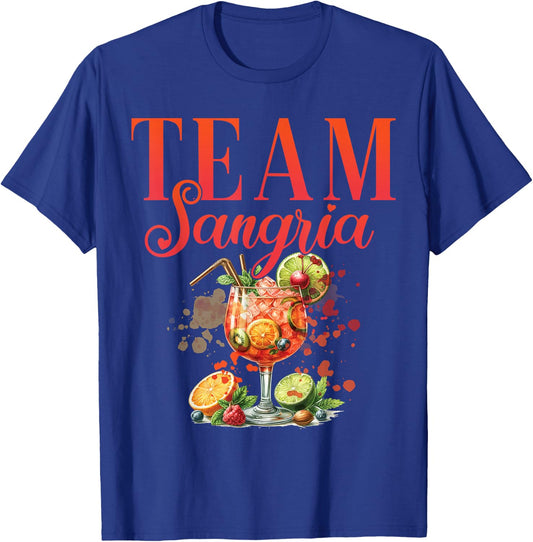 Hen Party Team Sangria Cocktail for Bartender , black T-Shirt - T-Shirt | Royal