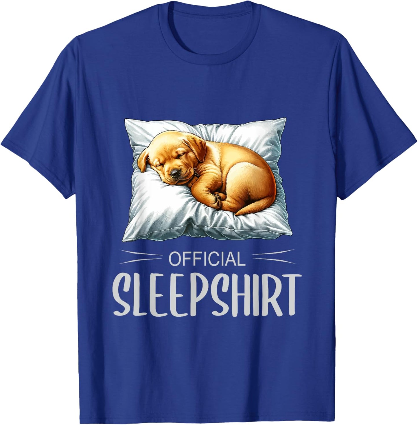 Official sleep shirt dog pajamas Labrador Retriever Women Kids T-Shirt - T-Shirt | Royal