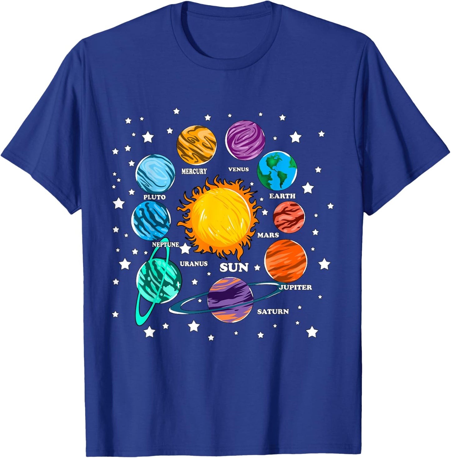 Astronomie Kinder Sonnensystem Planeten Sonne Universum T-Shirt - T-Shirt | Royal