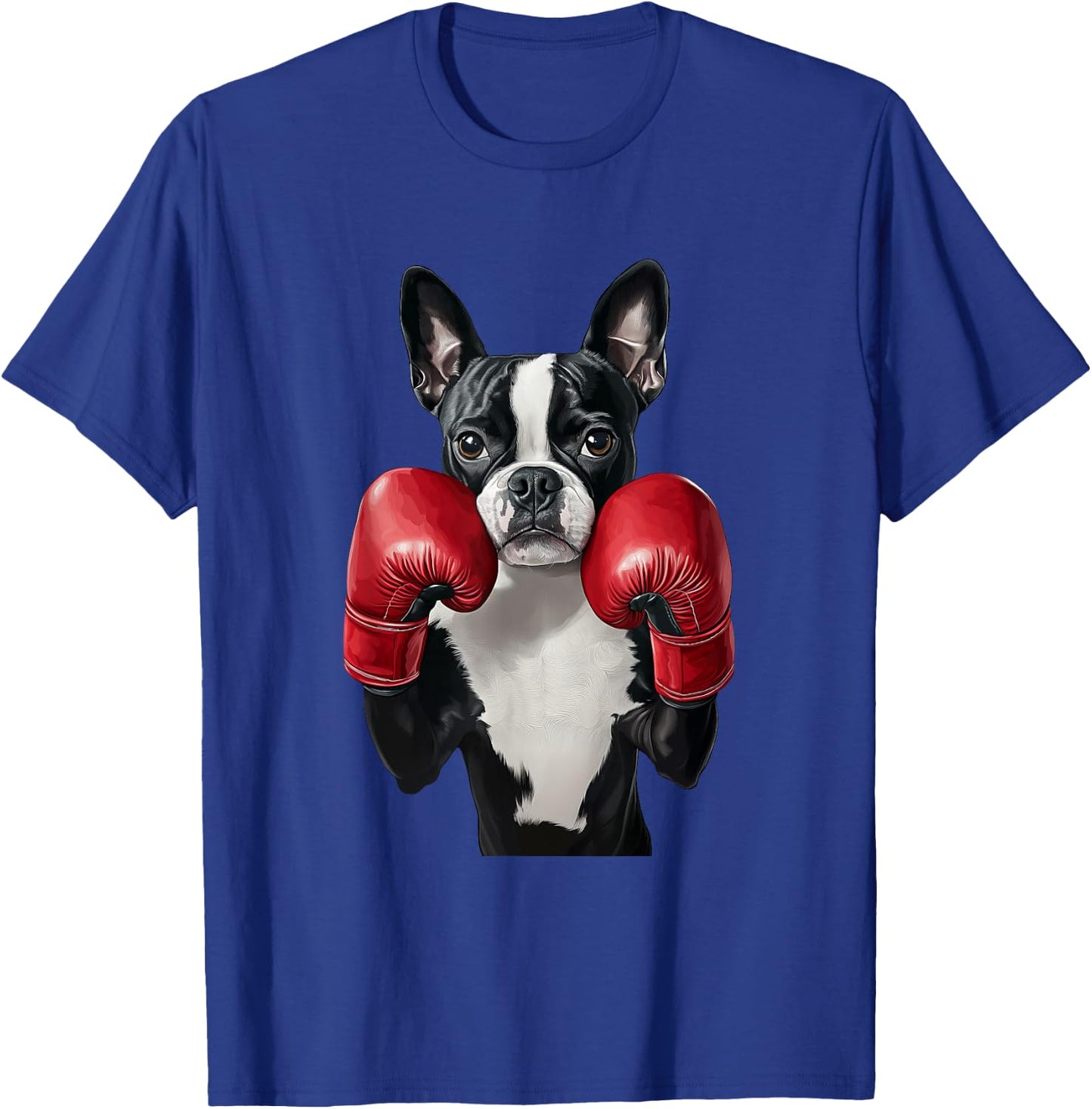 Boston Terrier Boxing T-Shirt - T-Shirt | Royal