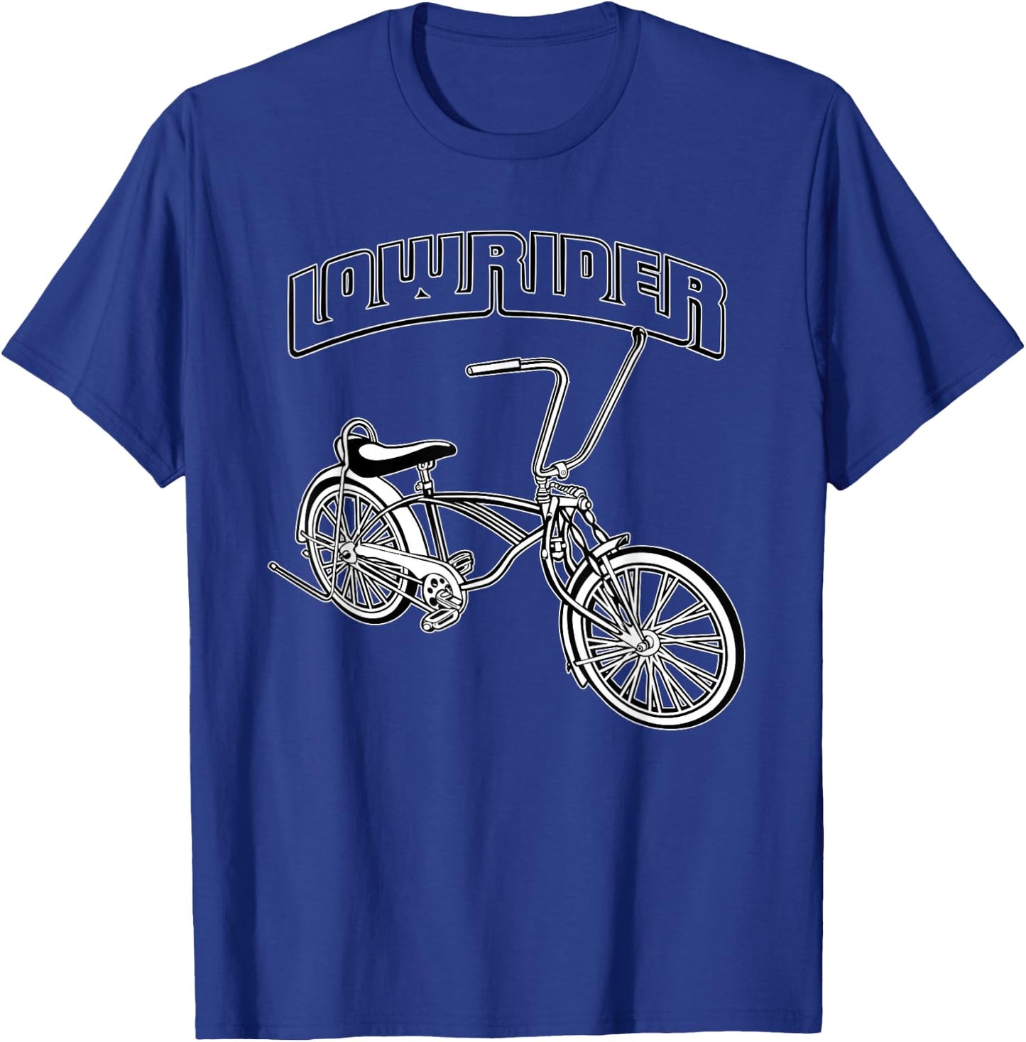 Low Rider Bicycle . Chicano Cholo Lowrider Bike T-Shirt - T-Shirt | Royal