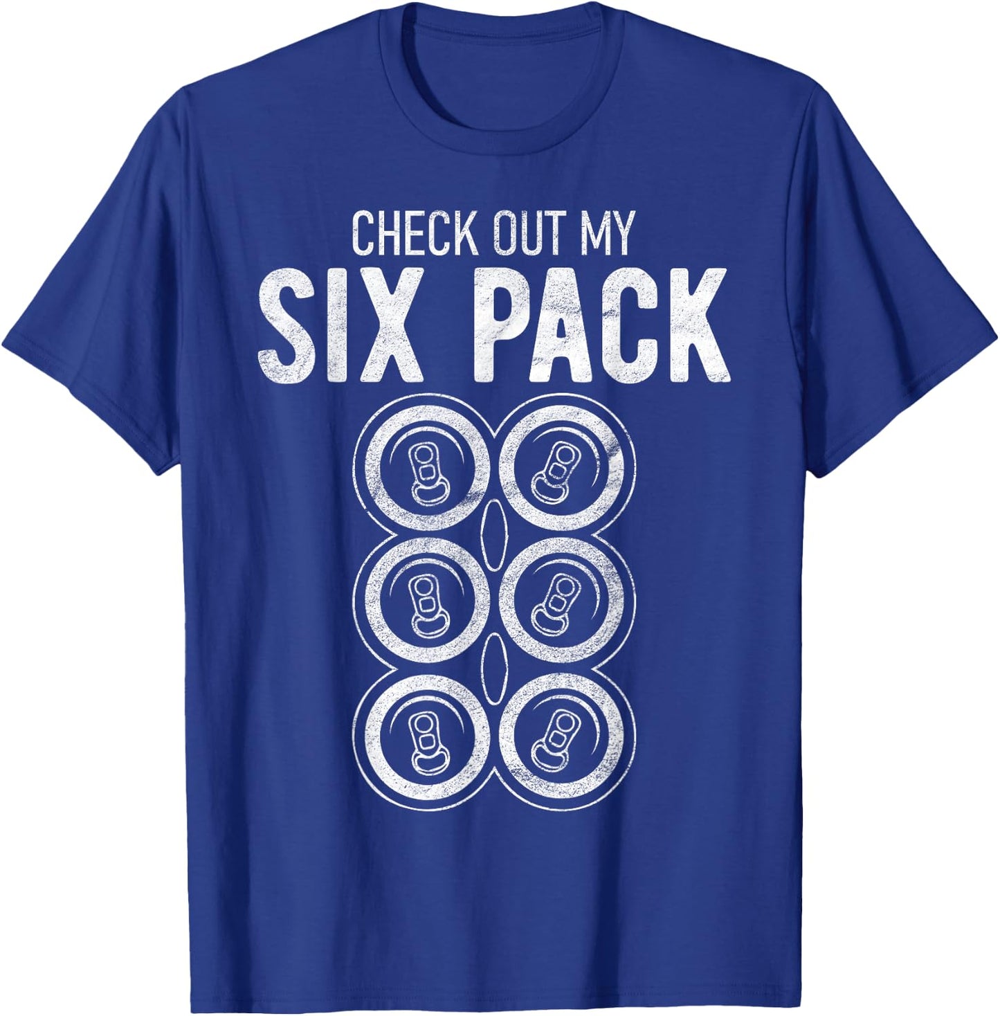 Check Out My Six Pack Funny Beer, Funny Drinking T-Shirt - T-Shirt | Royal