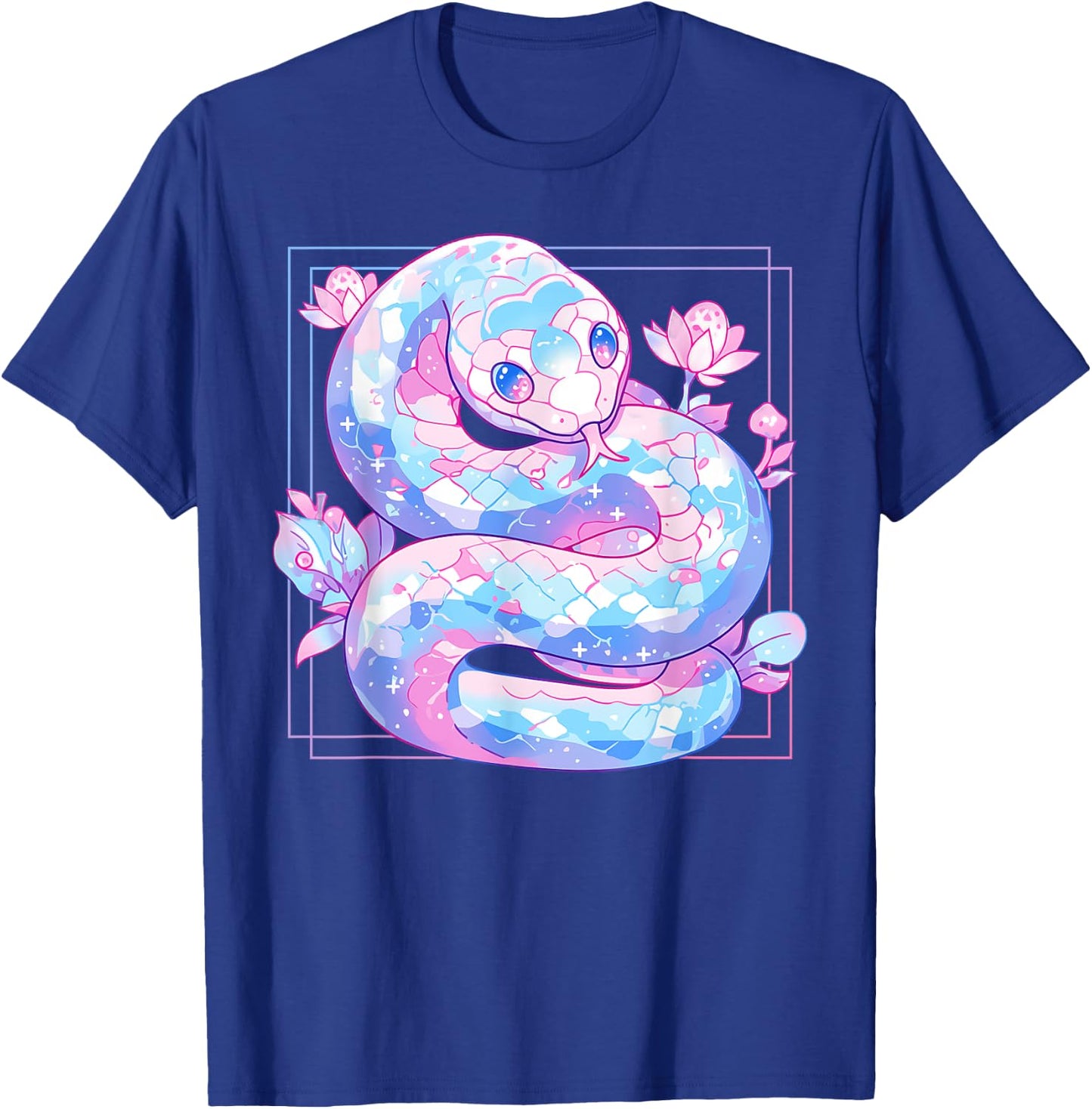 Kawaii Pastel Goth Snake Cute Scary Aesthetic Harajuku T-Shirt - T-Shirt | Royal