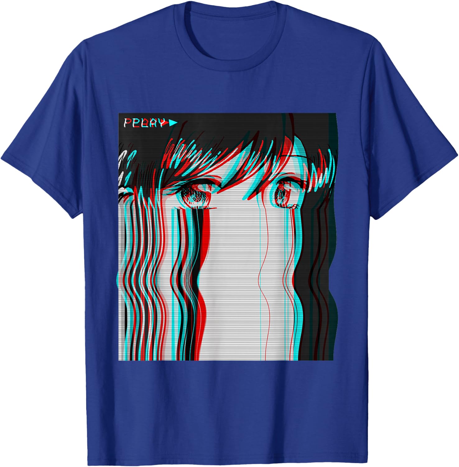 Vaporwave Aesthetic Sad Anime Girl Retro Eboy Egirl Harajuku T-Shirt - T-Shirt | Royal